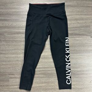 Calvin Klein Black Leggings with Logo
